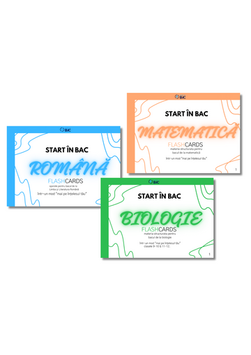 BAC REAL Pachet Complet - Română + Matematică + Bio