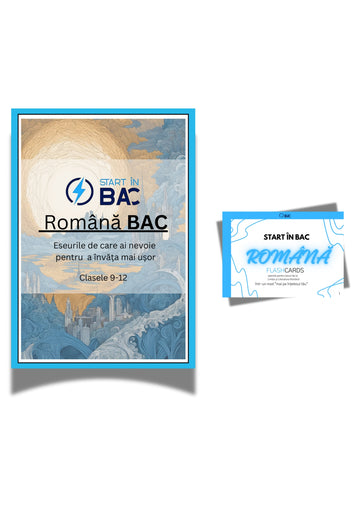 Pachet BAC - Română Manual + Română Flashcard