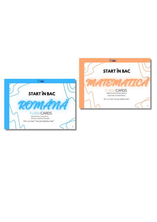 BAC REAL Pachet - Română + Matematică