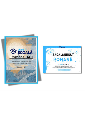Pachet BAC - Română Manual + Română Flashcard